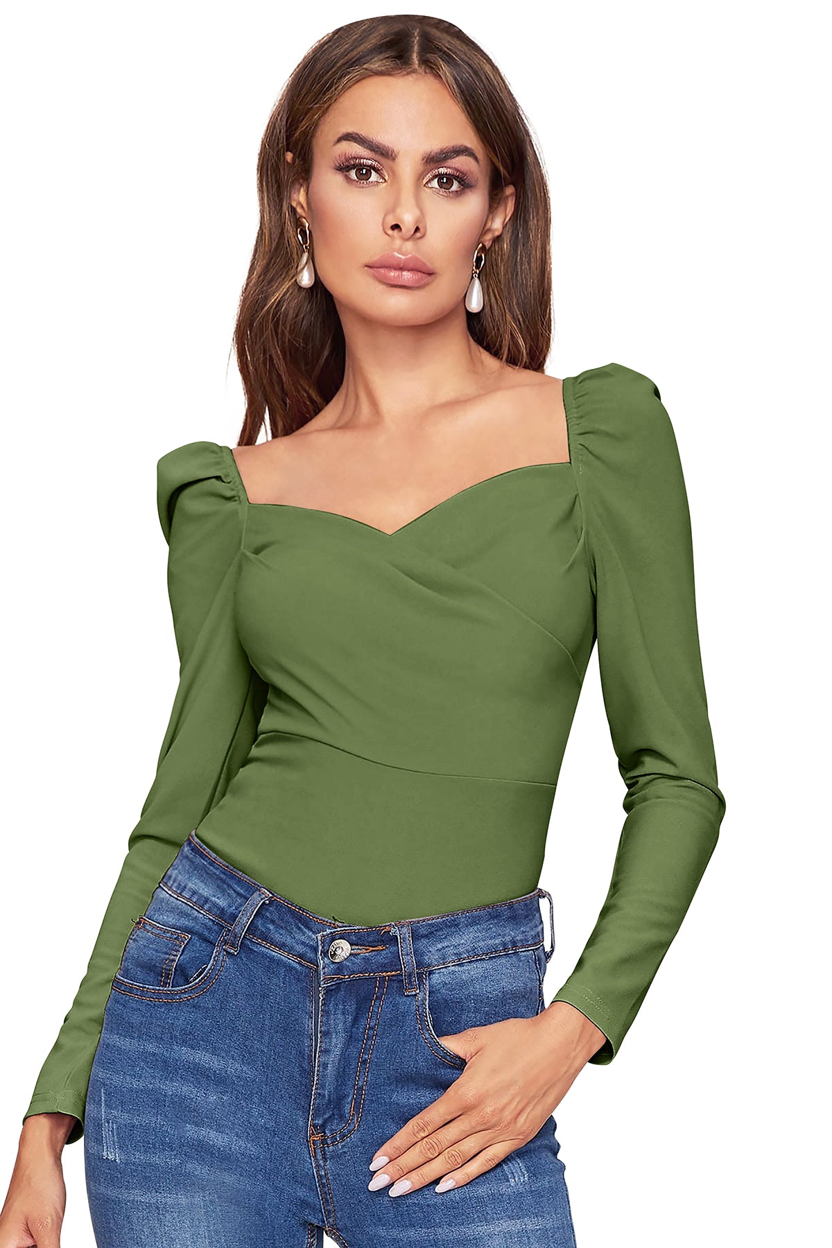 Women's V-Neck T-Shirt | Mehdi | Full Sleeves