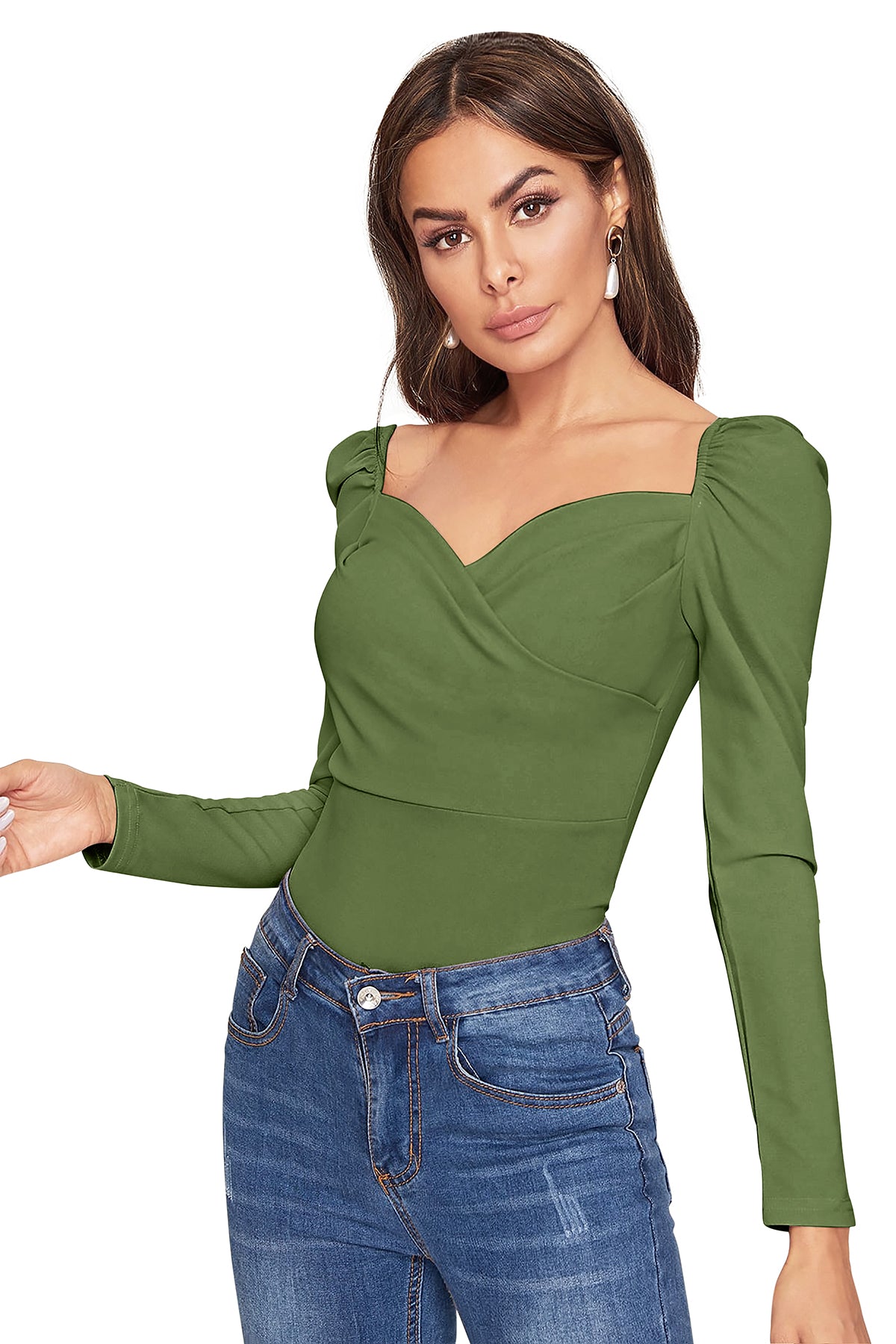 Women's V-Neck T-Shirt | Mehdi | Full Sleeves