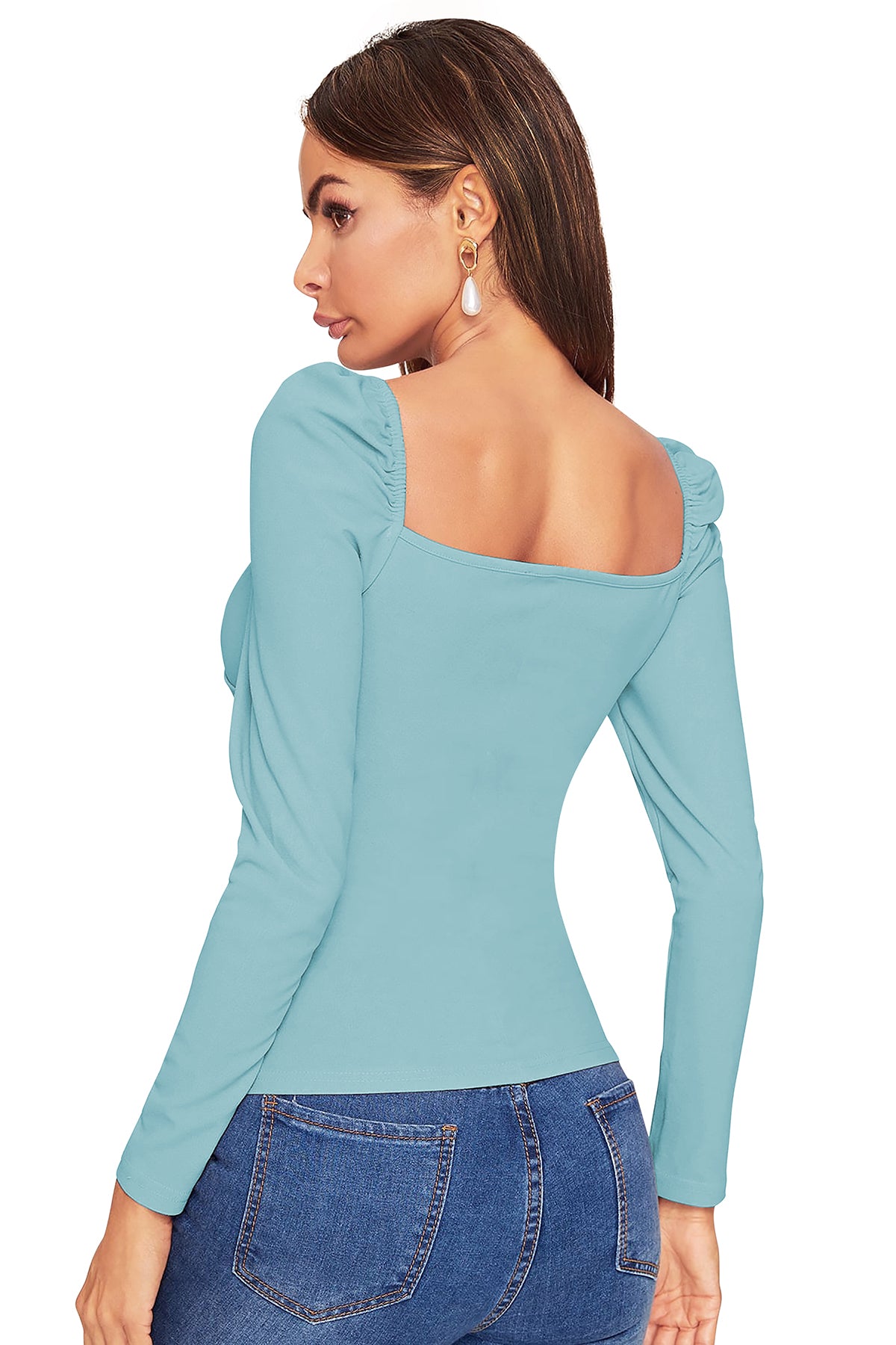Women's V-Neck T-Shirt | Pista | Full Sleeves
