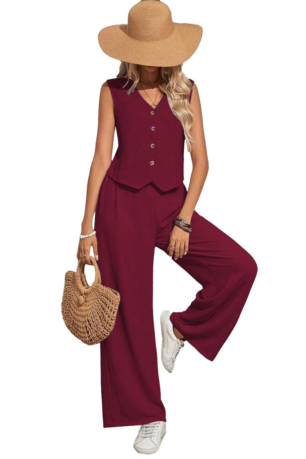 Western Wear Cord Set 8541 - Maroon