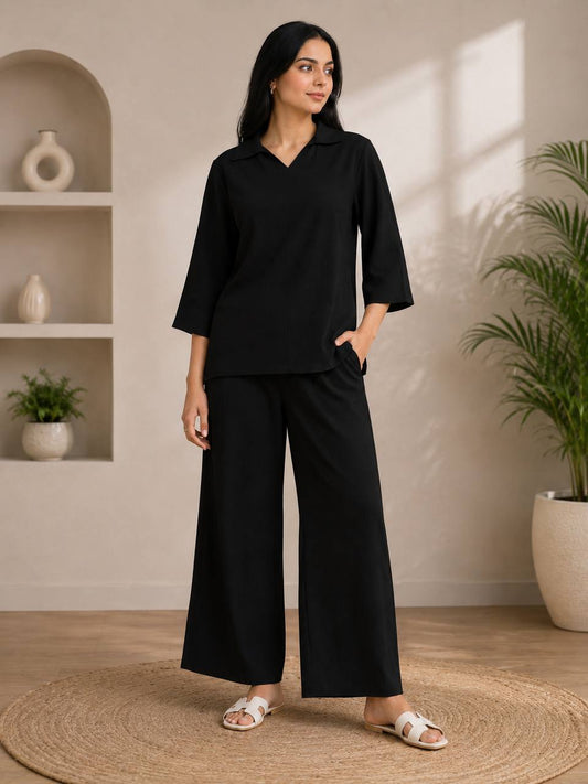 Kitkat Top-Plazoo Black Co-ord Set