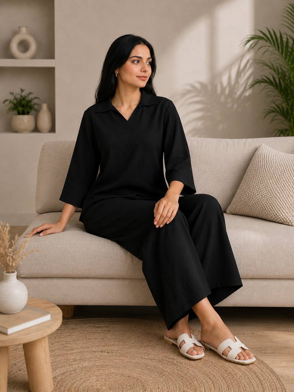 Kitkat Top-Plazoo Black Co-ord Set