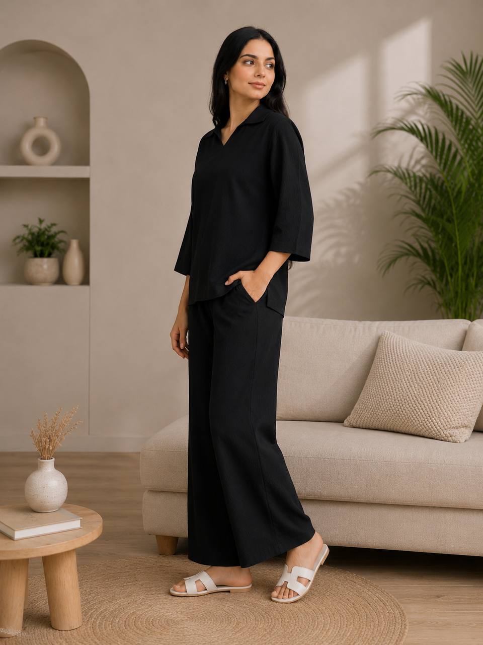 Kitkat Top-Plazoo Black Co-ord Set