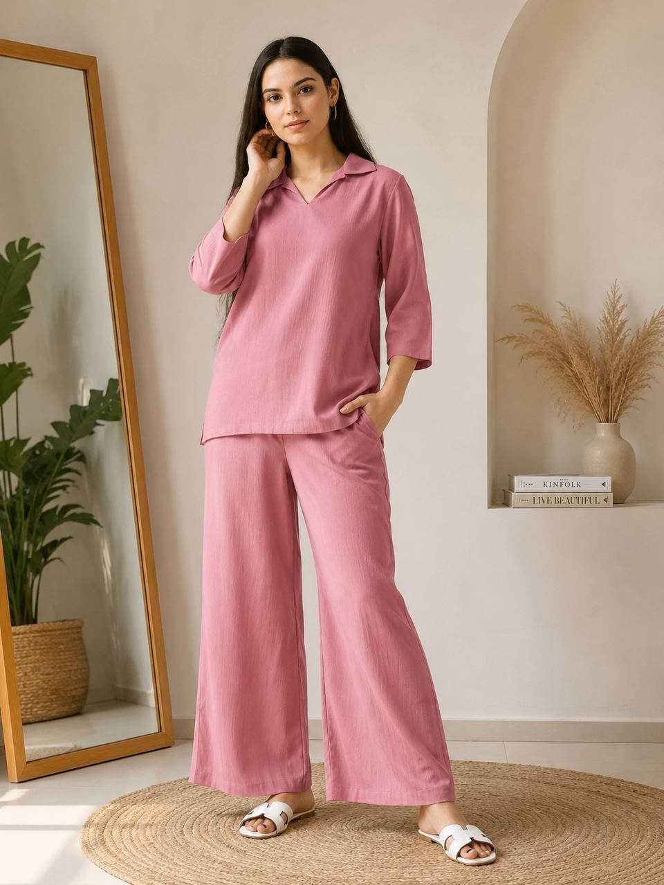 Kitkat Top-Plazoo Pink Co-ord Set