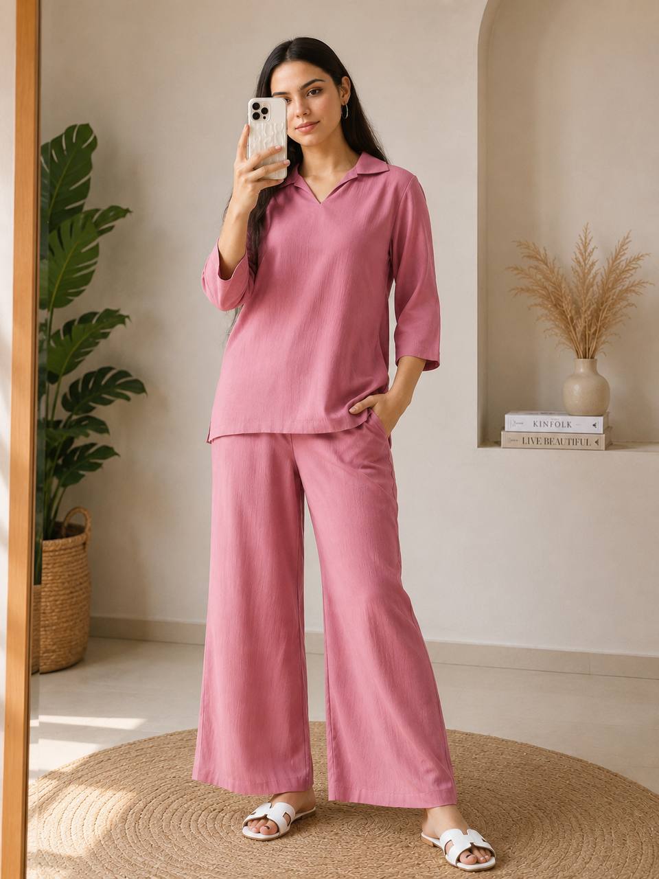 Kitkat Top-Plazoo Pink Co-ord Set