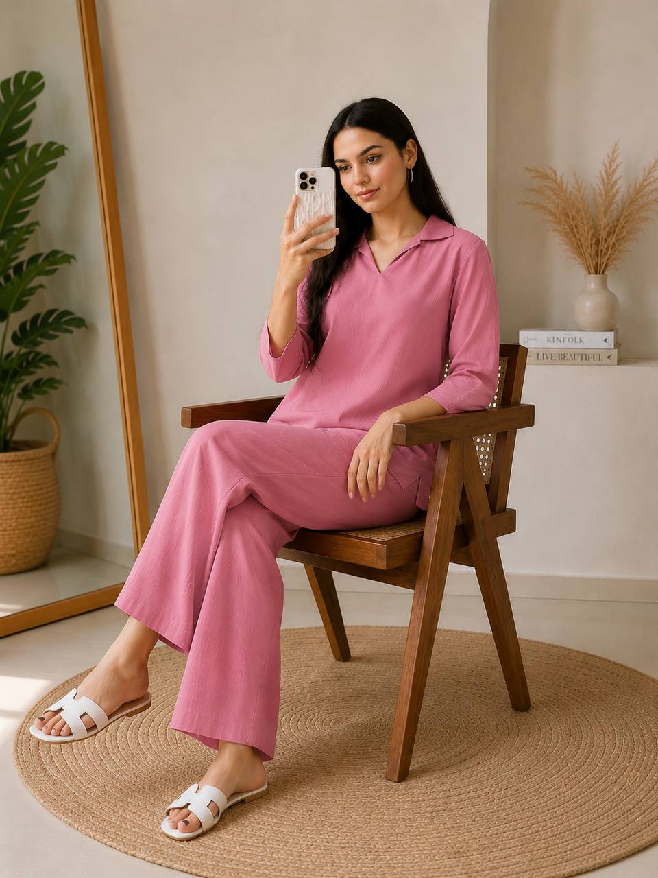 Kitkat Top-Plazoo Pink Co-ord Set